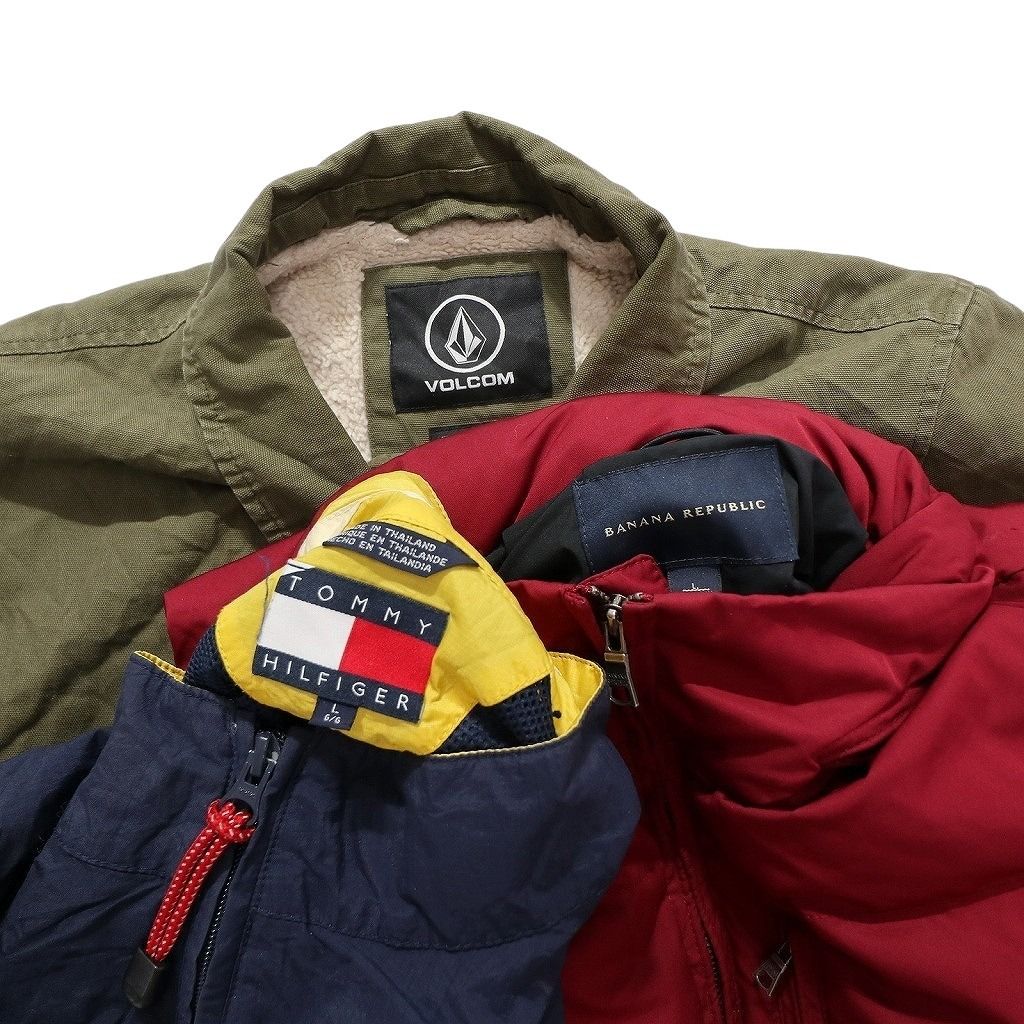 古着卸 まとめ売り ブランドMIX ジャケット 3枚セット (メンズ L ) オールド トミーヒルフィガー バナナリパブリック  古着 NC5540