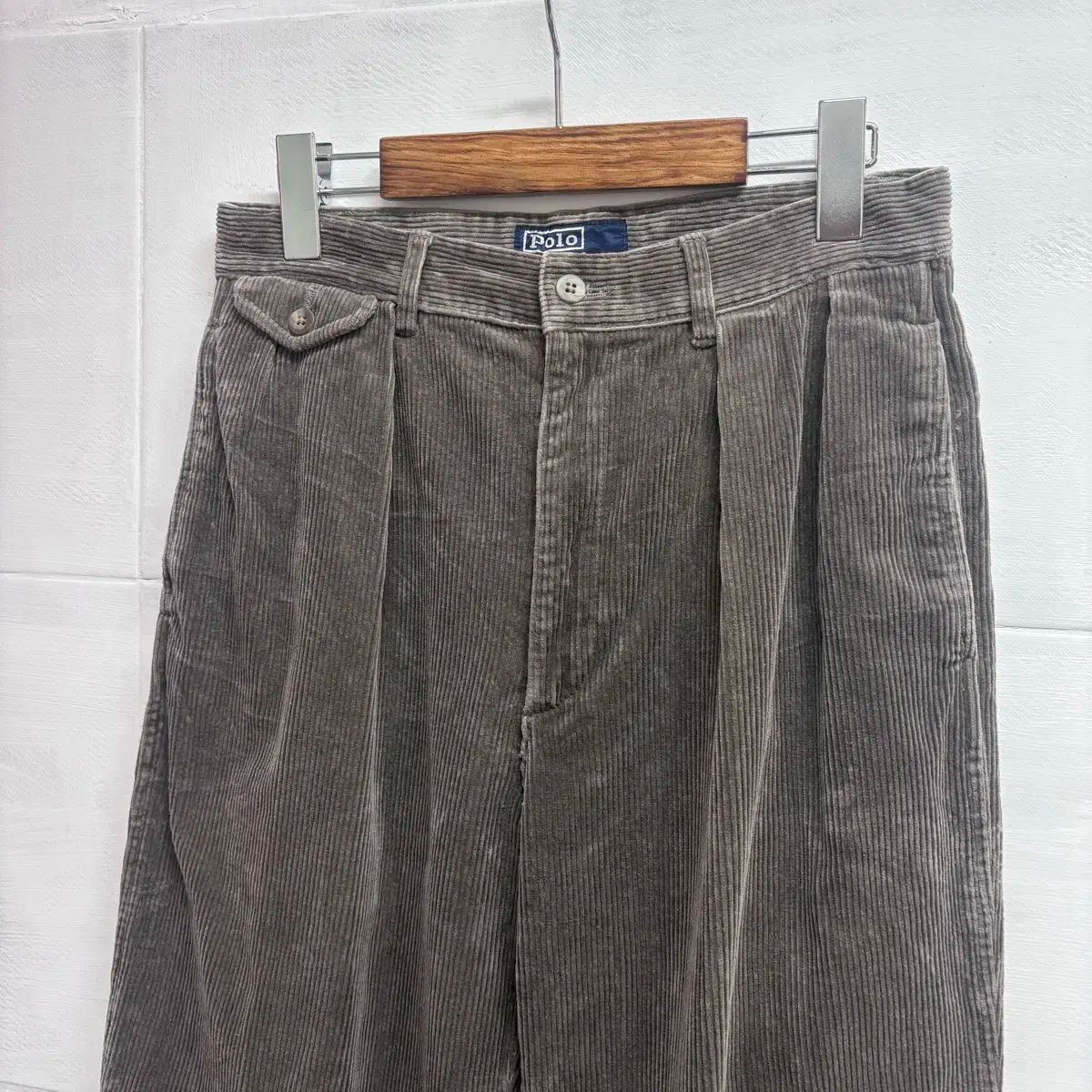 POLO ポロ ラルフローレン コーデュロイ ピンタック パンツ