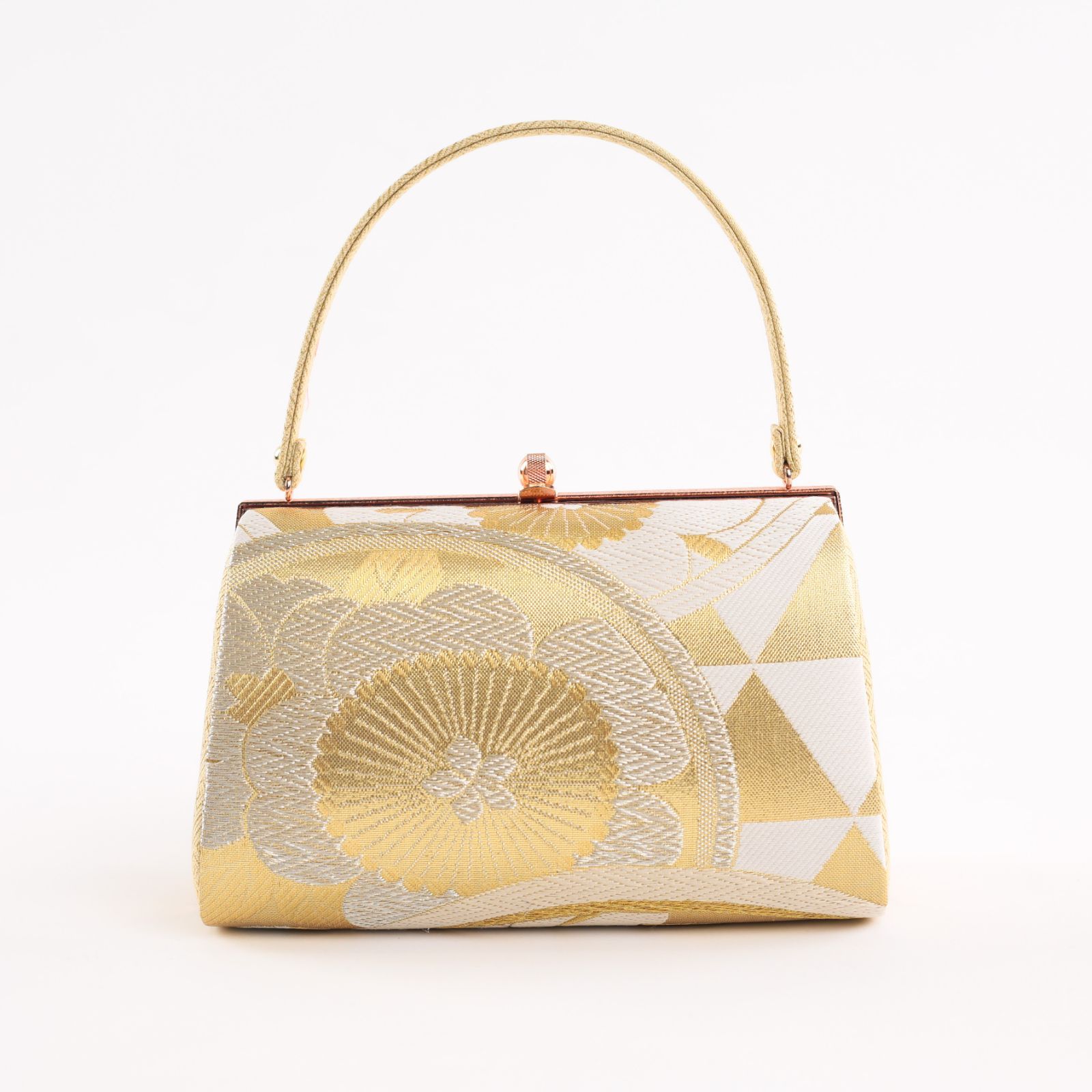 草履バッグ 草履バック 草履バッグセット 成人式 振袖用 振袖 結婚式 礼装用 ゴールド 桜 帯地 Fサイズ フリーサイズ Z 155