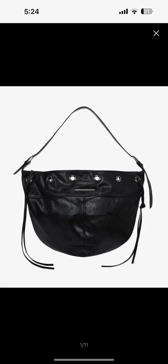 トリミングバード アイレット ホーボーバッグ