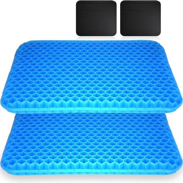 【送料無料】ゲルクッション 無重力 クッション 高通気性 座布団 四季通用 カバー付き ジェルクッション 二重構造 ハニカム構造 蒸れない 在宅勤務 テレワーク オフ ィス 車 椅子 自宅用 美