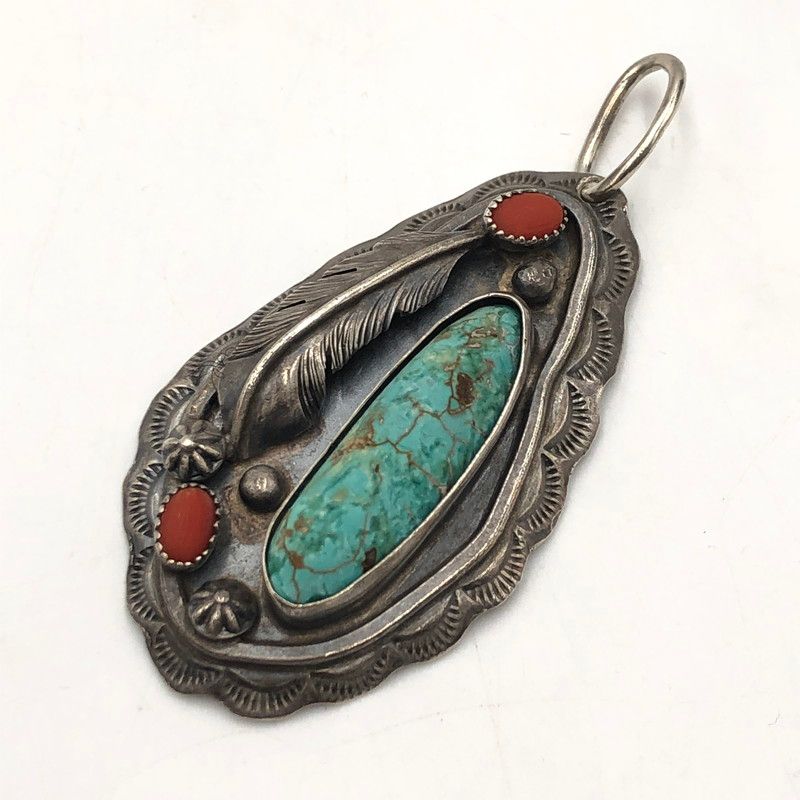 品 BIG HAND ビッグハンド 3D NECKLACE TOP 3D ネックレス トップ アクセサリー ジュエリー ターコイズ 192-251106-ts-18-tei