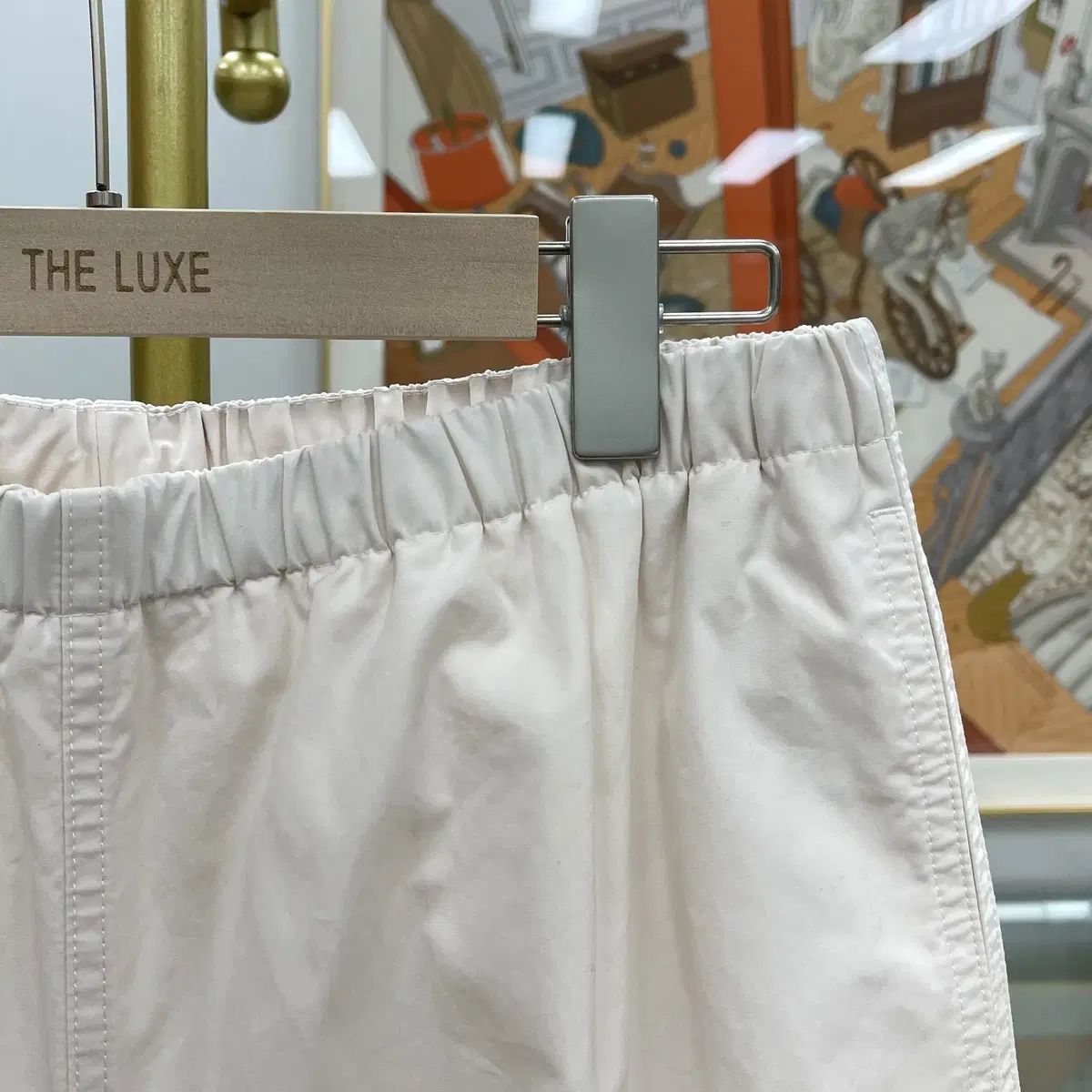 グッチ コットン ワイド パンツ アイボリー