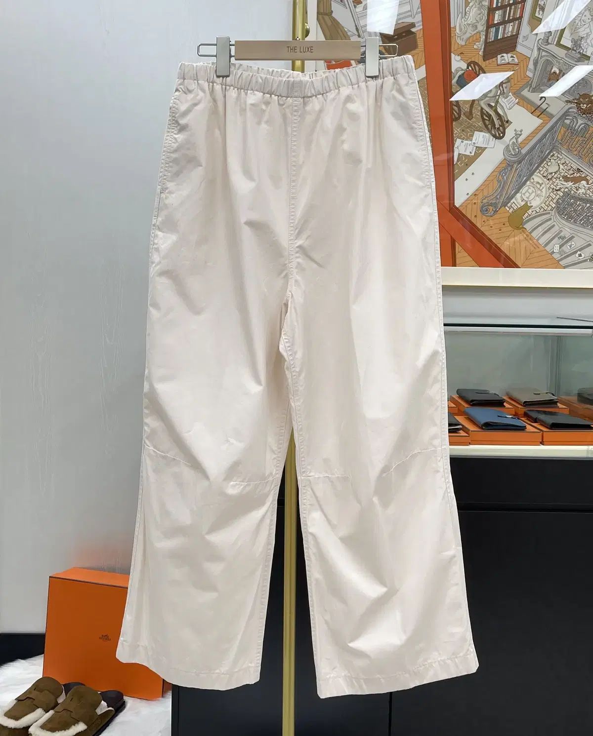 グッチ コットン ワイド パンツ アイボリー