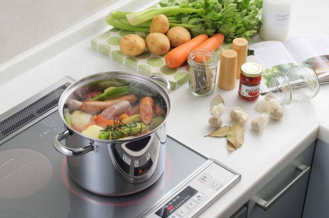 ヨシカワ トスカーナ パスタポット 20cm 5L IH ガス火両用 ガラス蓋付き 中子付き SJ3620 WWW_OPDRERGINERDOGAN_COM