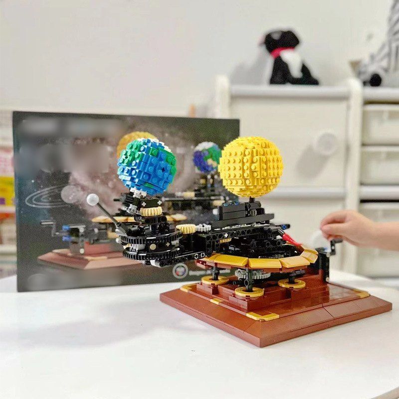 レゴ互換品 太陽系 モデル 865 PCS ブロック 防塵カバー付き 科学玩具 おもちゃ 知育玩具 子供用 玩具 組み立て