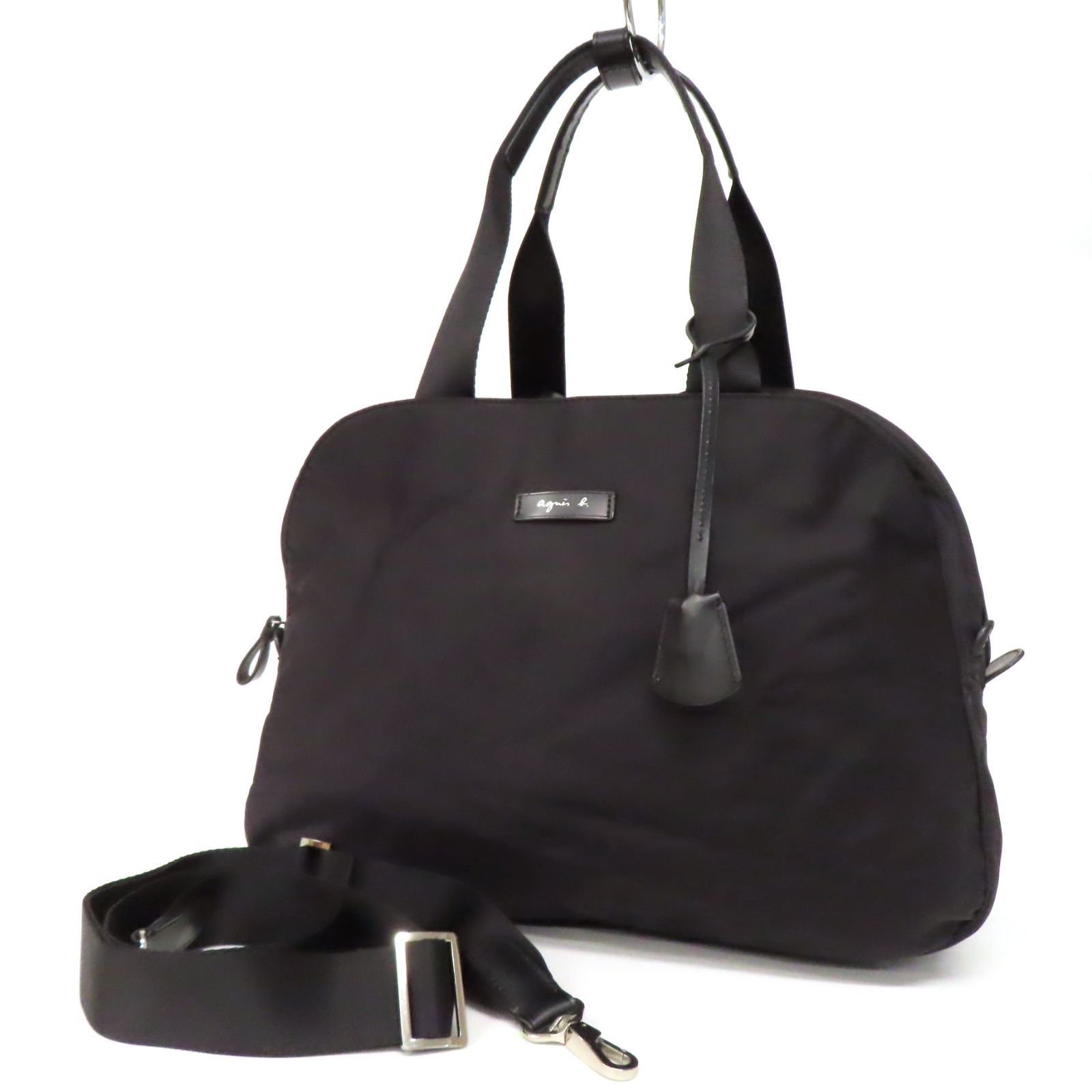 人気 希少 アニエベー ボヤージュ ボストンバッグ ブラック ナイロン agnes b. - 【美品】アニエスベー ボヤージュ ナイロン ボストンバッグ