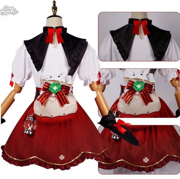 原神 クレー 新衣装 琪花星? コスプレ衣装 フルセット 大人用|子供用