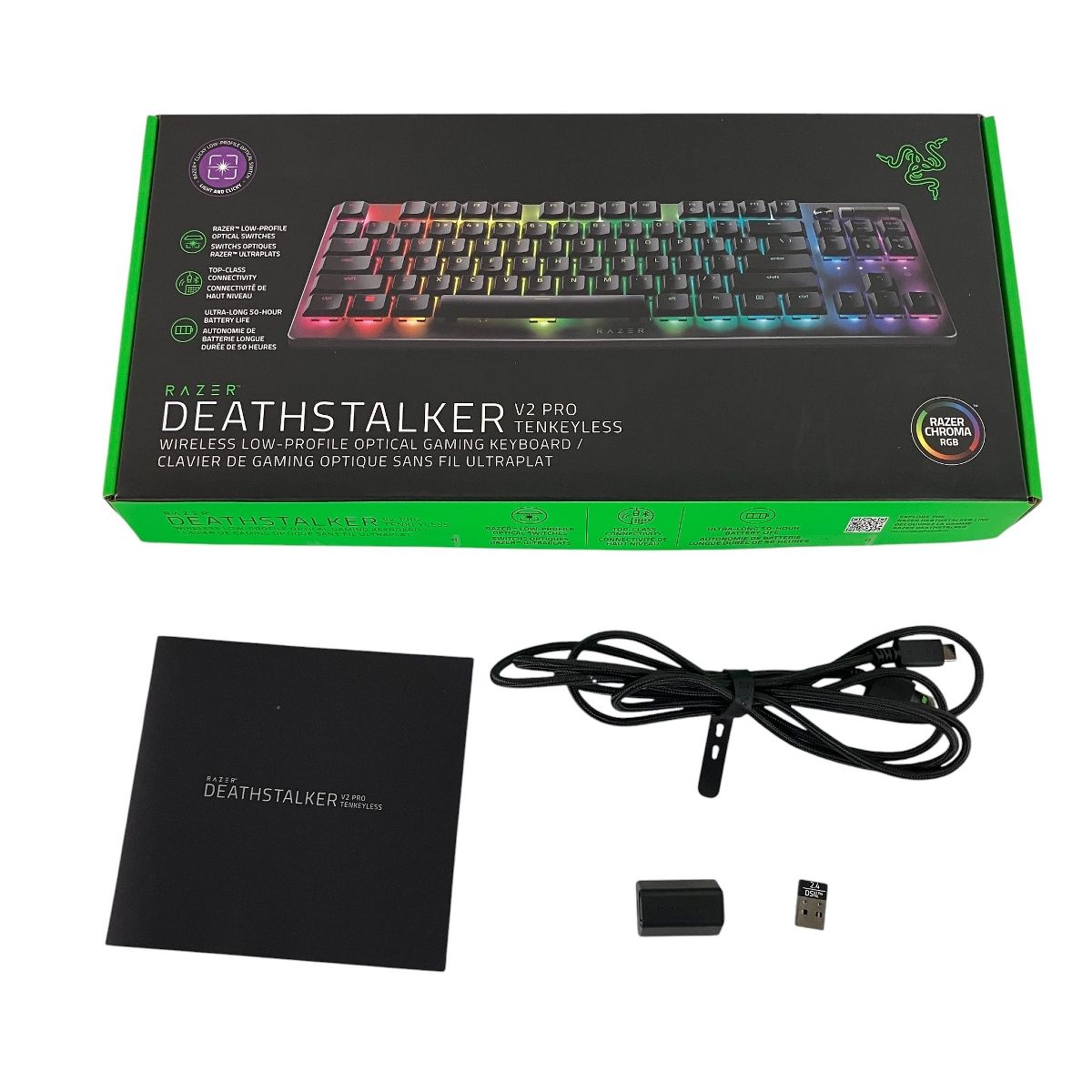 Razer RZ03-0437 DeathStalker V2 pro ワイヤレス ゲーミング キーボード Y10549479
