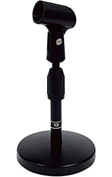 キクタニ 卓上マイクスタンド 高さ調節 225mm~330mm マイクホルダー付 AD-11