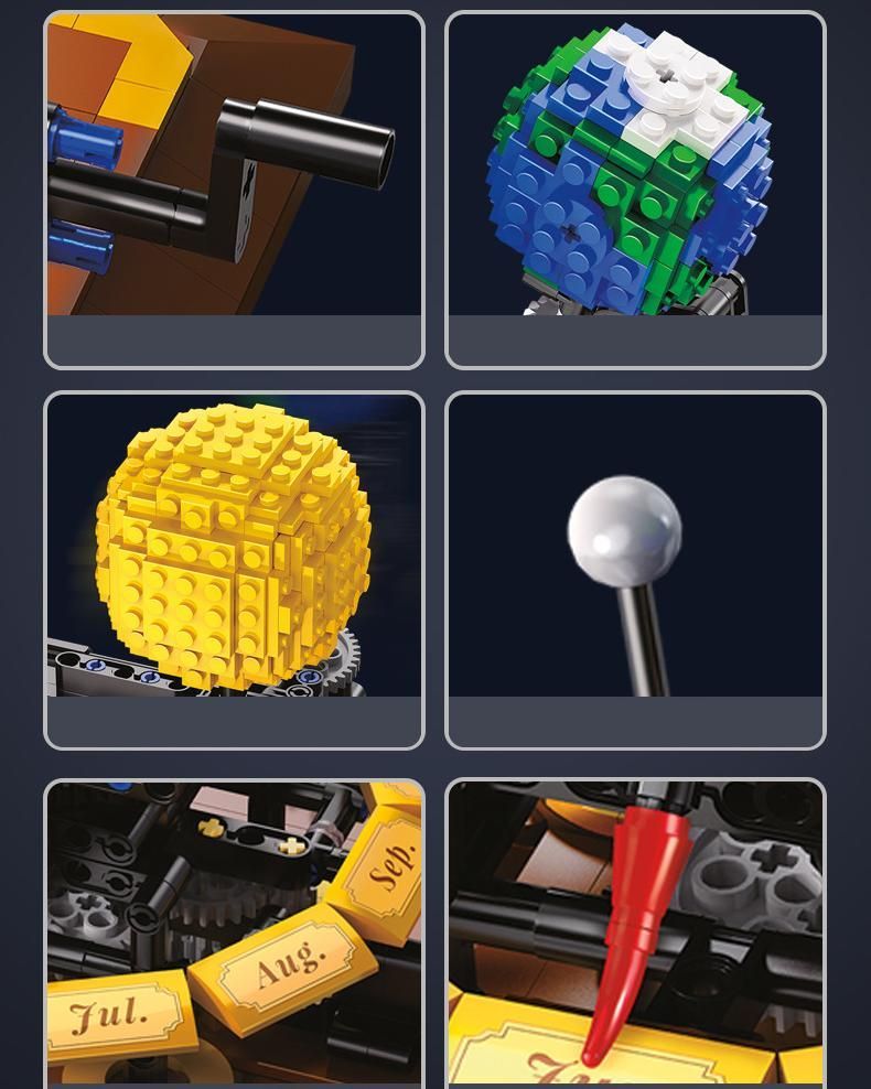 レゴ互換品 太陽系 モデル 865 PCS ブロック モーター付き 科学玩具 おもちゃ 知育玩具 子供用 玩具 組み立て