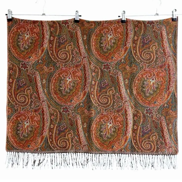 ETRO エトロ ペイズリー柄 ウール 膝掛け ブランケット - メルカリ