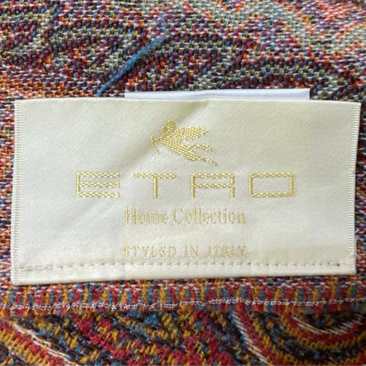 ETRO エトロ ペイズリー柄 ウール 膝掛け ブランケット - メルカリ