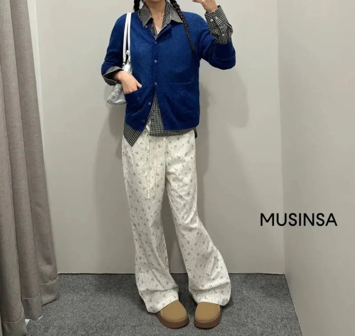 Face the Sun プロジェクト フラワーシャーリング コットン パンツ DECORATOM_COM_BR