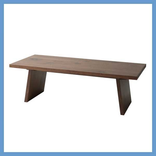 天然木化粧繊維板のリビングテーブル 日本製 W120×D55×H38cm No.89 ウォルナット