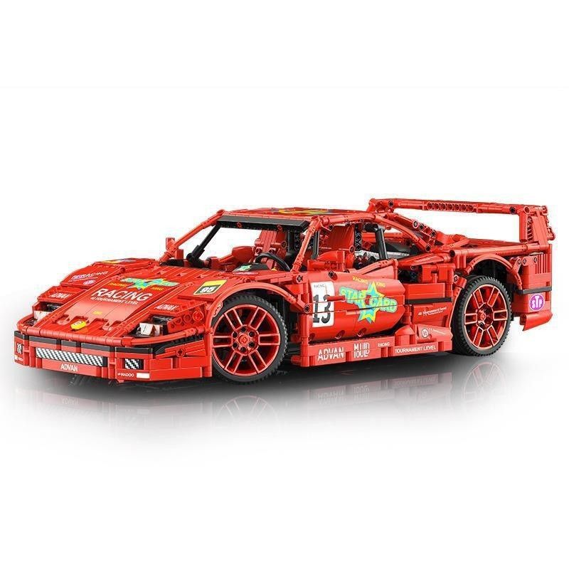 ブロック フェラーリ F40LM 2688 PCS 科学玩具 おもちゃ 知育玩具 モデル 子供用 玩具 組み立て レッド