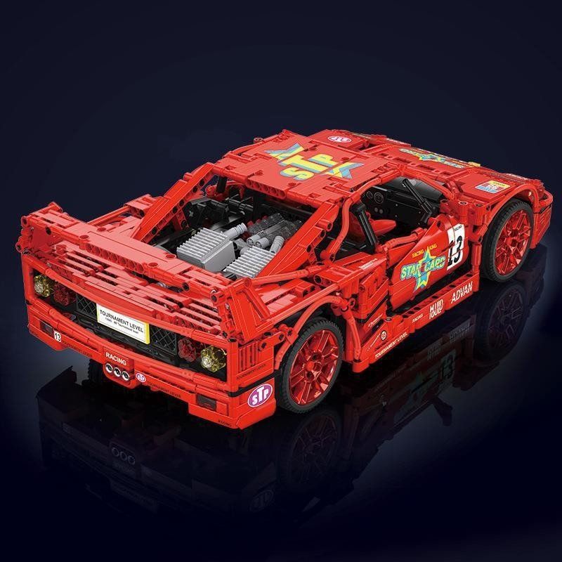 ブロック フェラーリ F 40 LM 2688 PCS 科学玩具 おもちゃ 知育玩具 モデル 子供用 玩具 組み立て レッド
