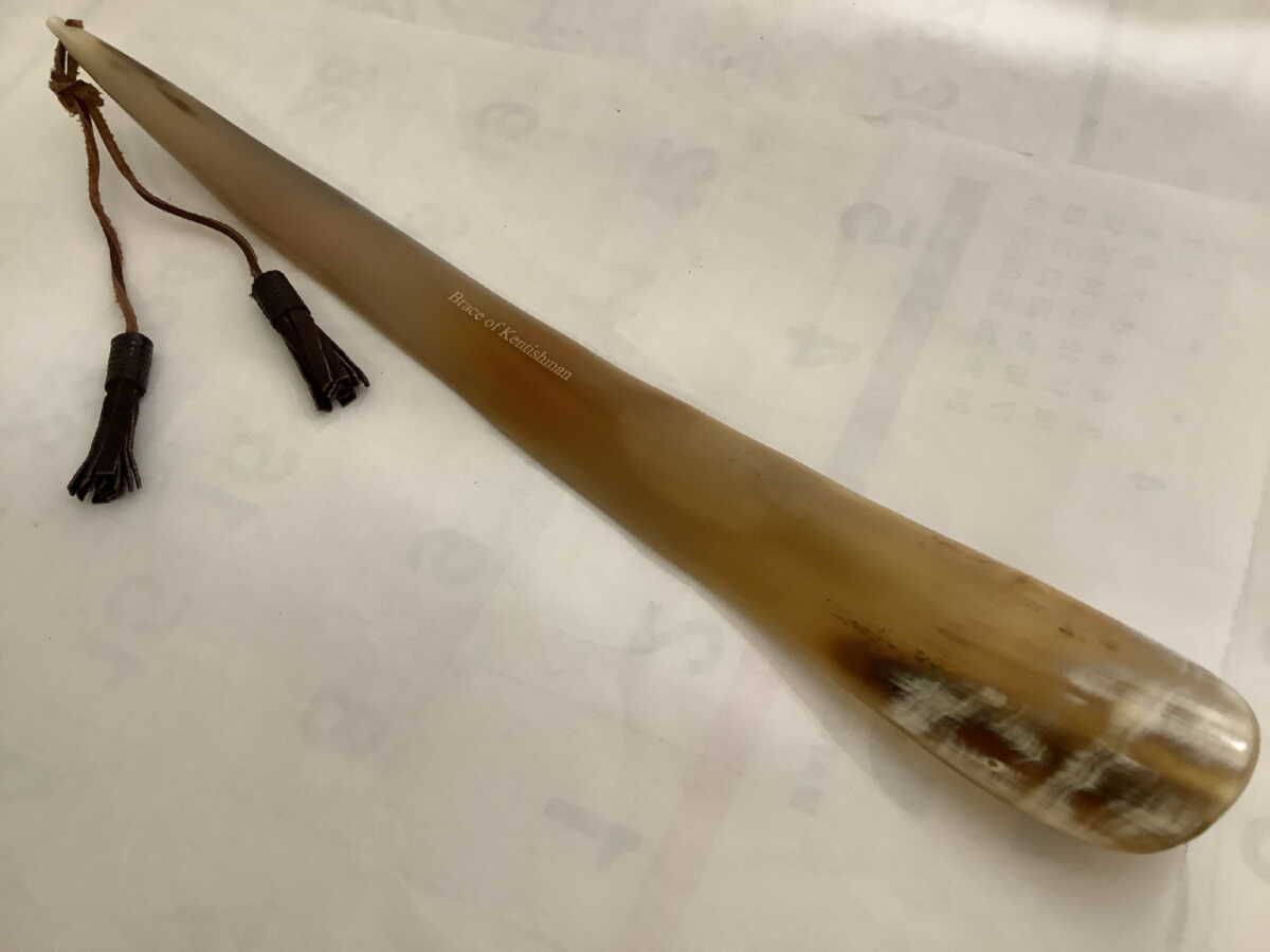 靴べら 本水牛角40cm級 リアルシューホーン Brace of Kentishman謹製