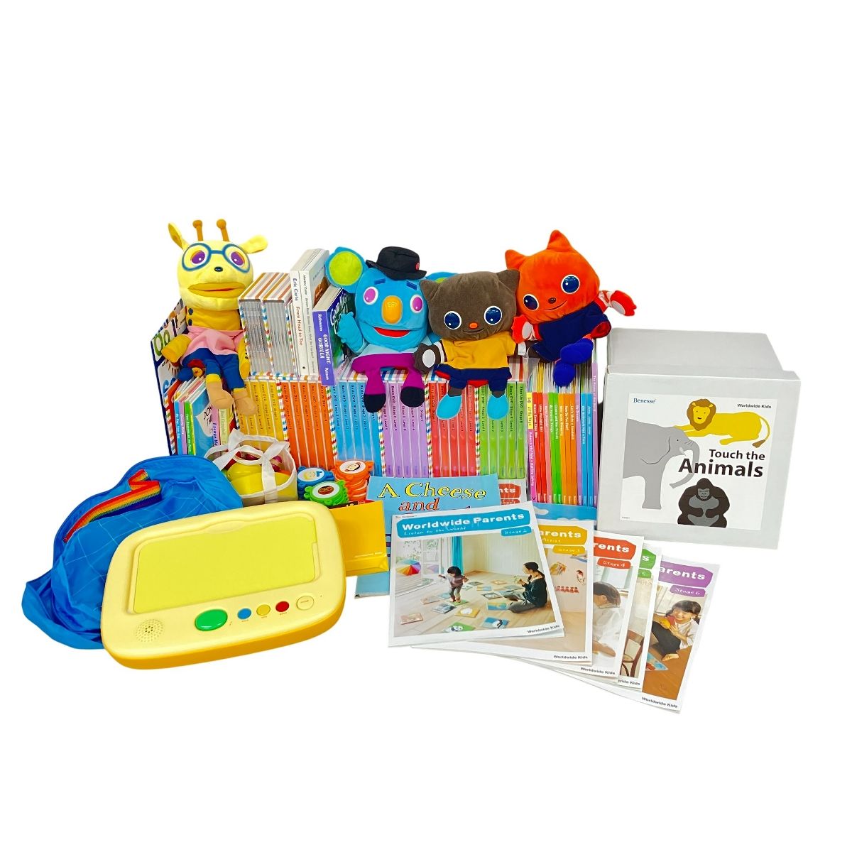 Benesse ベネッセ Worldwide Kids ワールドワイドキッズ ステージ1-6 セット 英語 幼児 教材 玩具 あり K10553088
