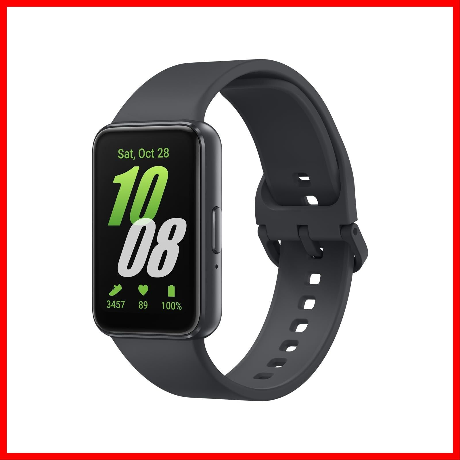 Samsung Galaxy Fit3|グレー|スマートウォッチ|Samsung純正 正規品| 発売|バッテリー持続最大13日|エクササイズ記録|防水 防塵 5ATM IP68|軽量|ディスプレイ1.6インチ|睡眠管理|SM-R390NZAAXJP
