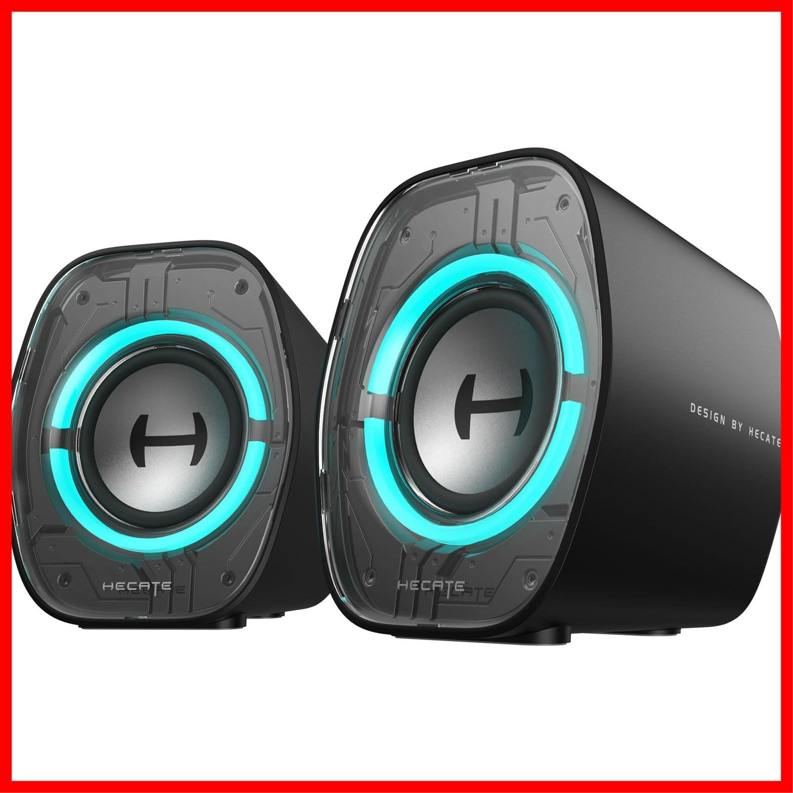 | 2.0ch ゲーミングスピーカー PC スピーカー RGB 音質高 PS5 小型 Pro|PS5|PS4|Switch 2|Switch等ゲーム機対応 卓上 | Bluetooth|USB|3.5mm II AUX ワイヤレス 有線接続両対応 G1000