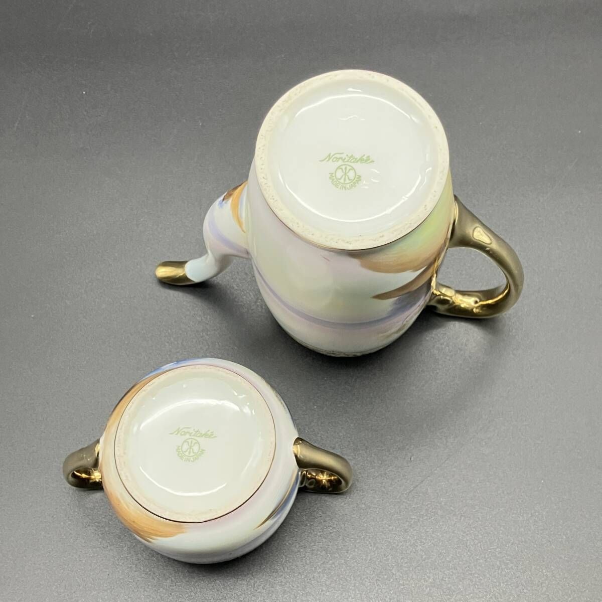 オールドノリタケ 大正昭和初期 ティーポット シュガーポット セット 金盛上げ コバルト飾り 湖畔白鳥風景 英国輸出向け アンティーク POP_25D WWW_OPDRERGINERDOGAN_COM