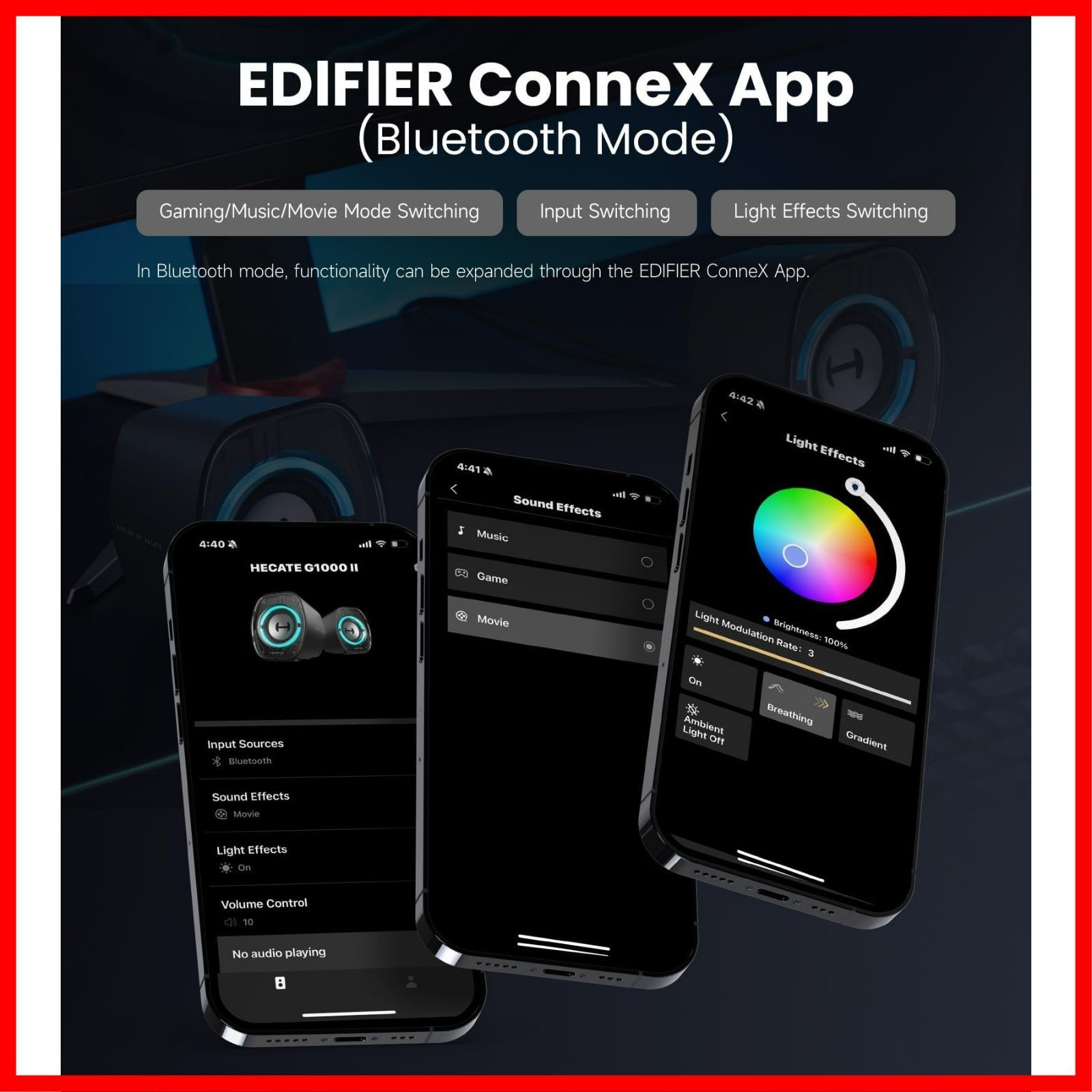 | 2.0ch ゲーミングスピーカー PC スピーカー RGB 音質高 PS5 小型 Pro|PS5|PS4|Switch 2|Switch等ゲーム機対応 卓上 | Bluetooth|USB|3.5mm II AUX ワイヤレス 有線接続両対応 G1000