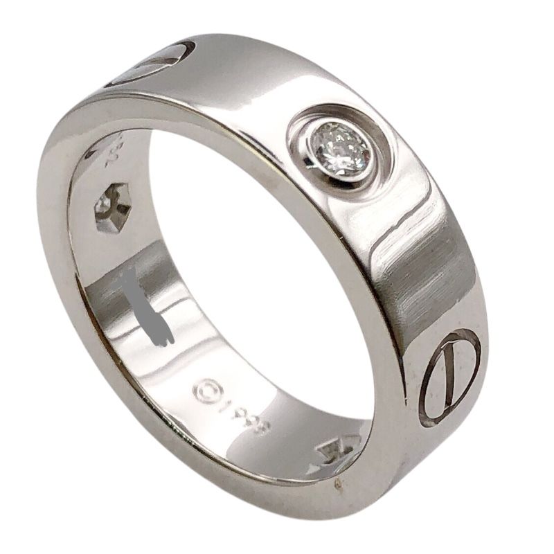 カルティエ Cartier ラブリングハーフダイヤ 3P ホワイトゴールド 750 ダイヤモンド ジュエリー