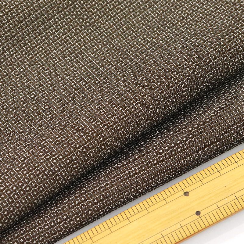  男着物 袷 メンズ正絹 こげ茶 塩沢風合い 亀甲 身丈146 5 cm 裄丈67 カジュアル 普段着 Lサイズ相当 着物 着物 浴衣