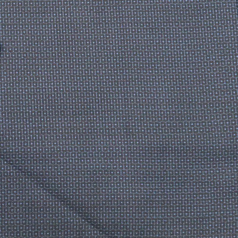 男アンサンブル 大島紬 着物 羽織 2点セット 袷 メンズ正絹 紺 亀甲 身丈142 cm 裄丈69 カジュアル 普段着 Mサイズ相当