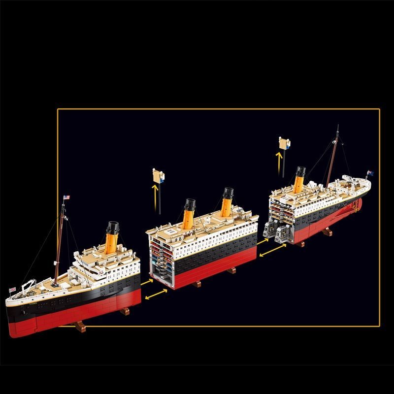レゴ互換品 タイタニックゴウ クルーズ船 9090 PCS ブロック 巨大型 おもちゃ 知育玩具 モデル 子供用 玩具 組み立て