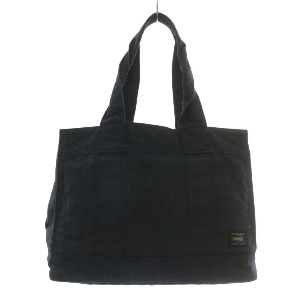 ポーター PORTER 吉田カバン スモーキー SMOKY トートバッグ キャンバス ロゴ 紺 ネイビー |XZ GY18