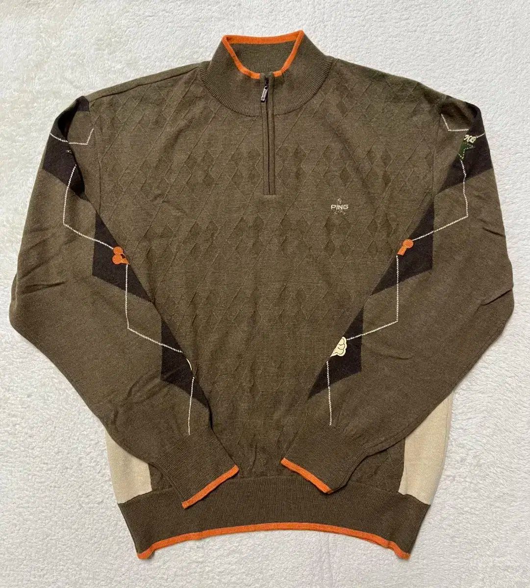 Ping ゴルフ ハーフジップ ウール ニット