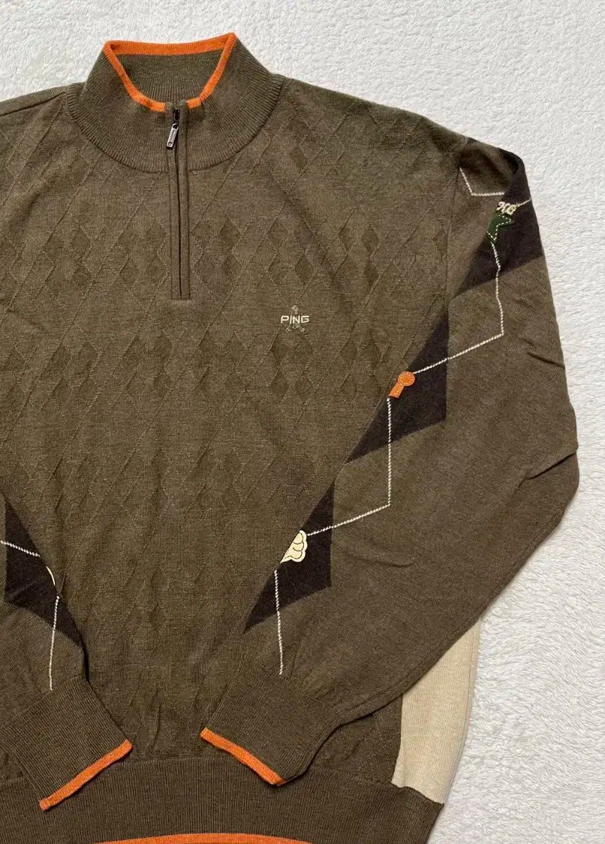 Ping ゴルフ ハーフジップ ウール ニット