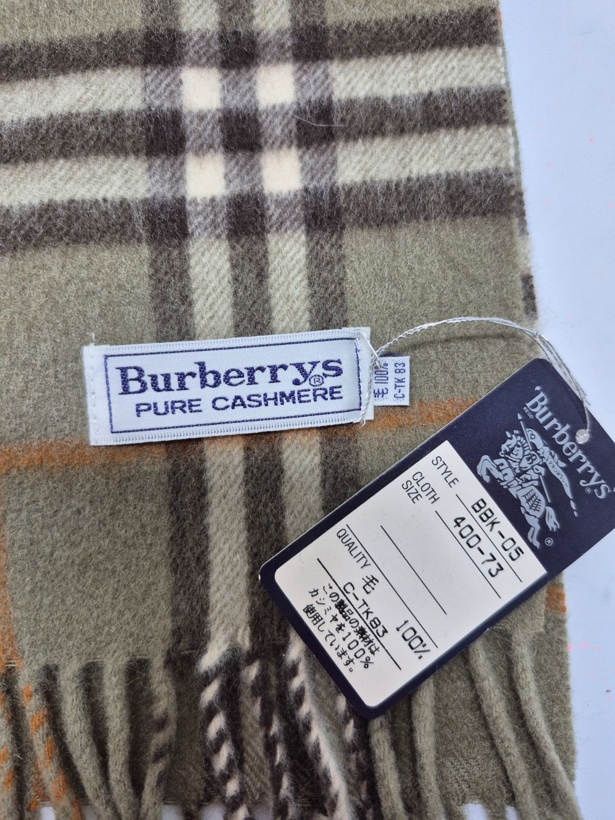 Burberrys メンズ カシミヤマフラー カシミヤ