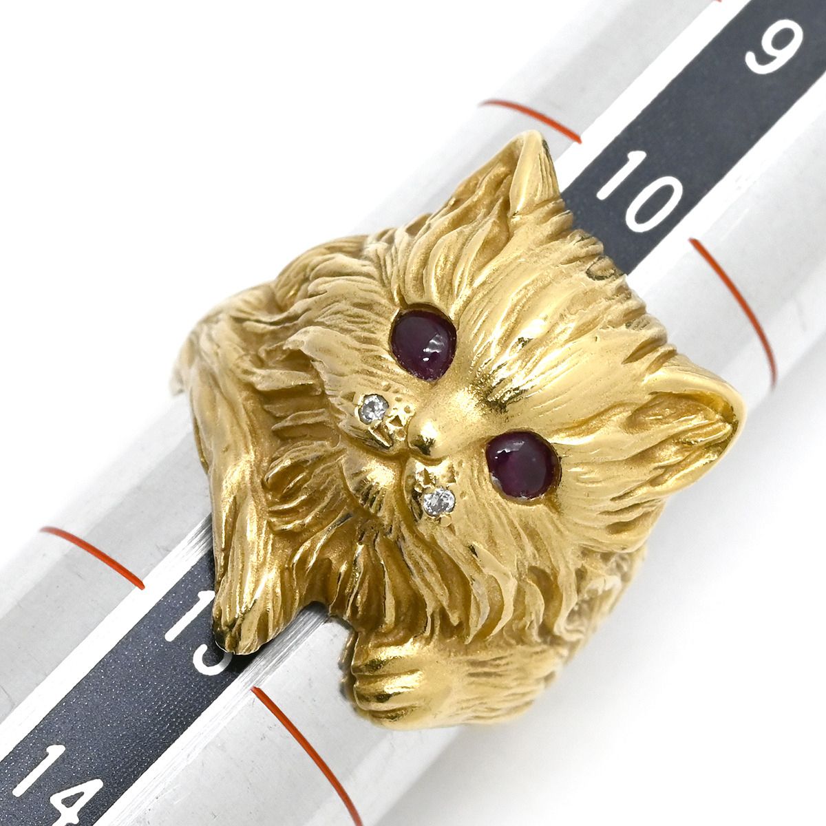 イエローゴールド×レッド キャット