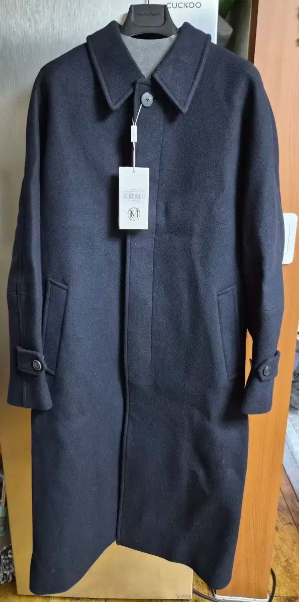 MAMAGARI 23fw 数ティー バルマカーン コート ネイビー 48