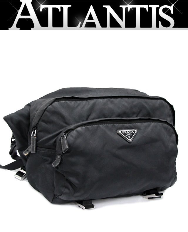 プラダ PRADA 三角ロゴ ボディバッグ ショルダーバッグ ナイロン 黒