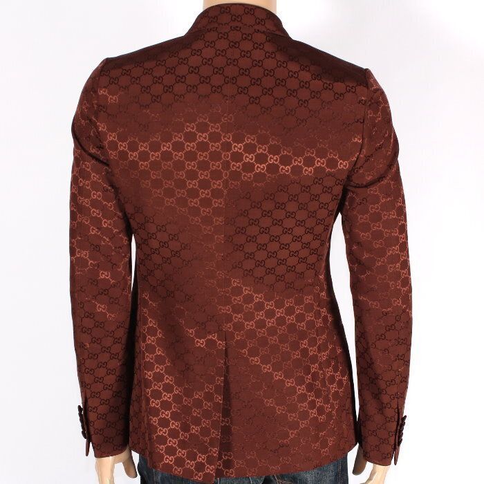 グッチ GUCCI GG コットンキャンバス ダブルブレスト ジャケット