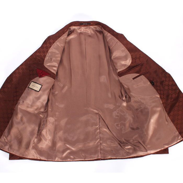 グッチ GUCCI GG コットンキャンバス ダブルブレスト ジャケット