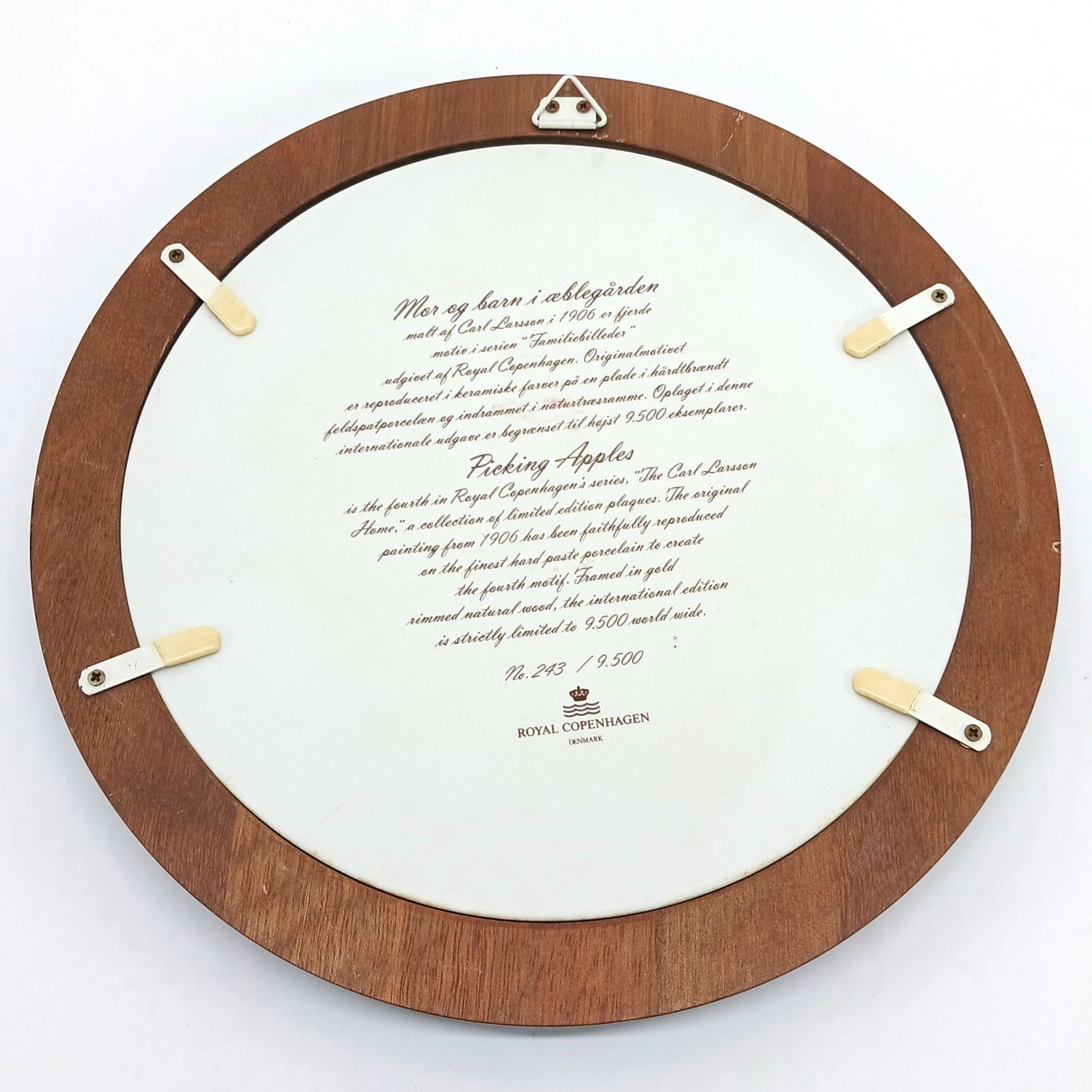 ロイヤルコペンハーゲン 陶板絵皿 飾り皿 Carl Larsson カール