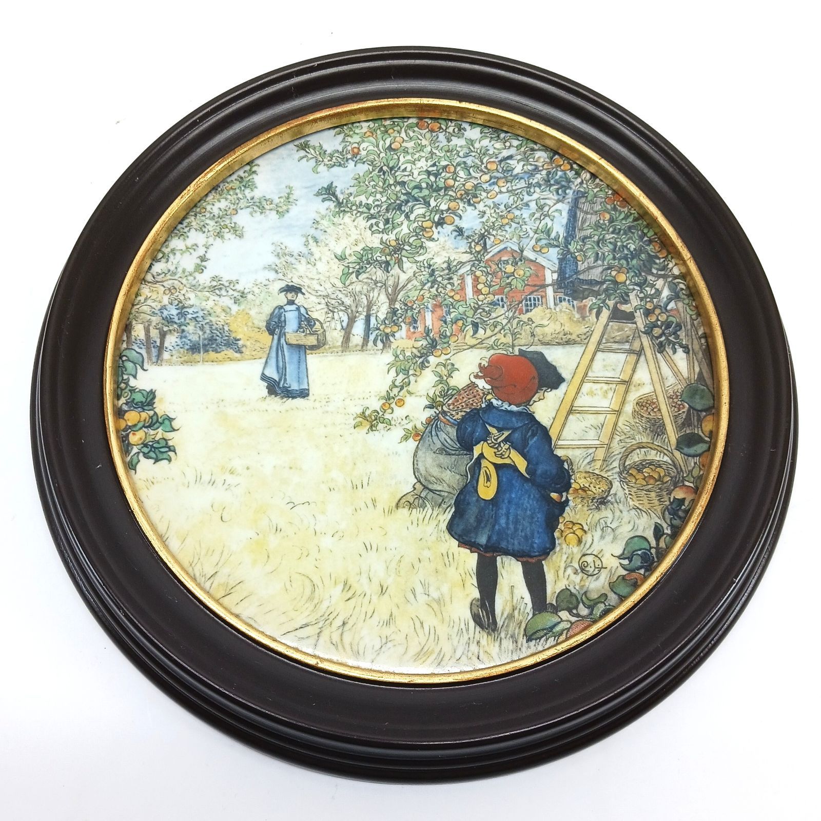 ロイヤルコペンハーゲン◆陶板画・カールラーション・２１cm ロイヤルコペンハーゲン陶板画・カールラーション・21cm