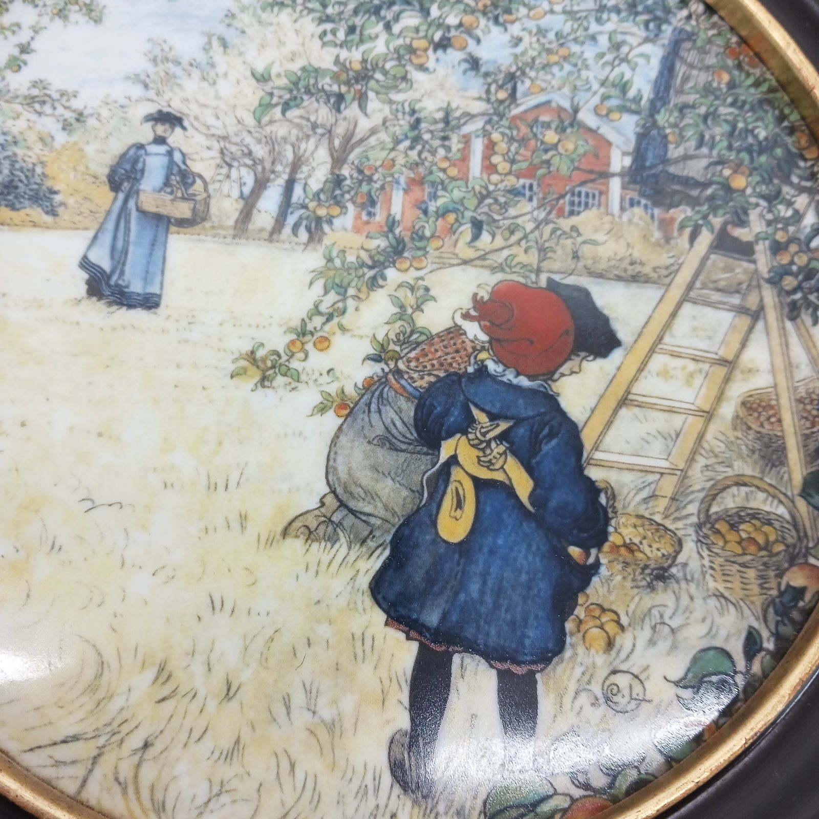 ロイヤルコペンハーゲン 陶板絵皿 飾り皿 Carl Larsson カール