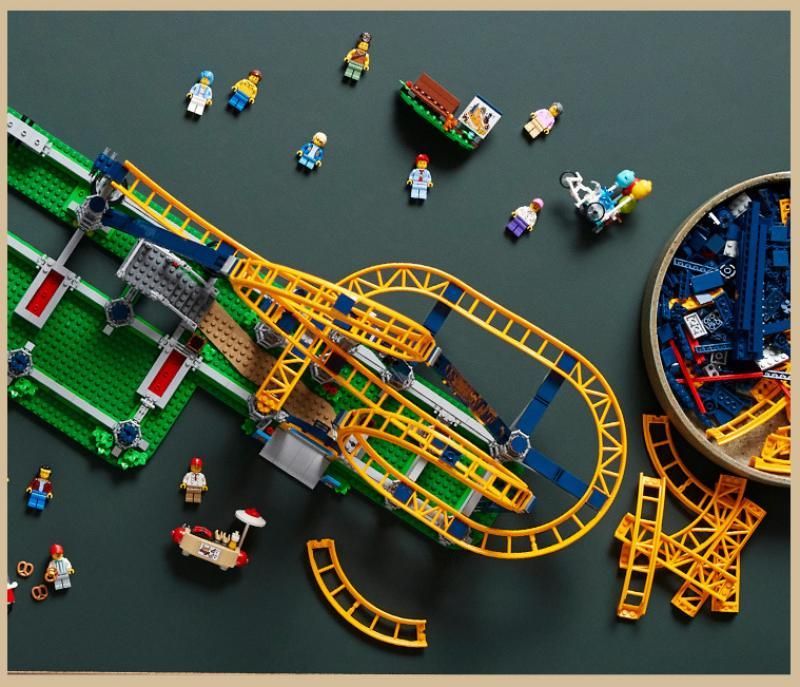 レゴ互換品 ジェットコースター ローラーコースター 3756 PCS ブロック 遊園地 おもちゃ 知育玩具 モデル 子供用 玩具 組み立て