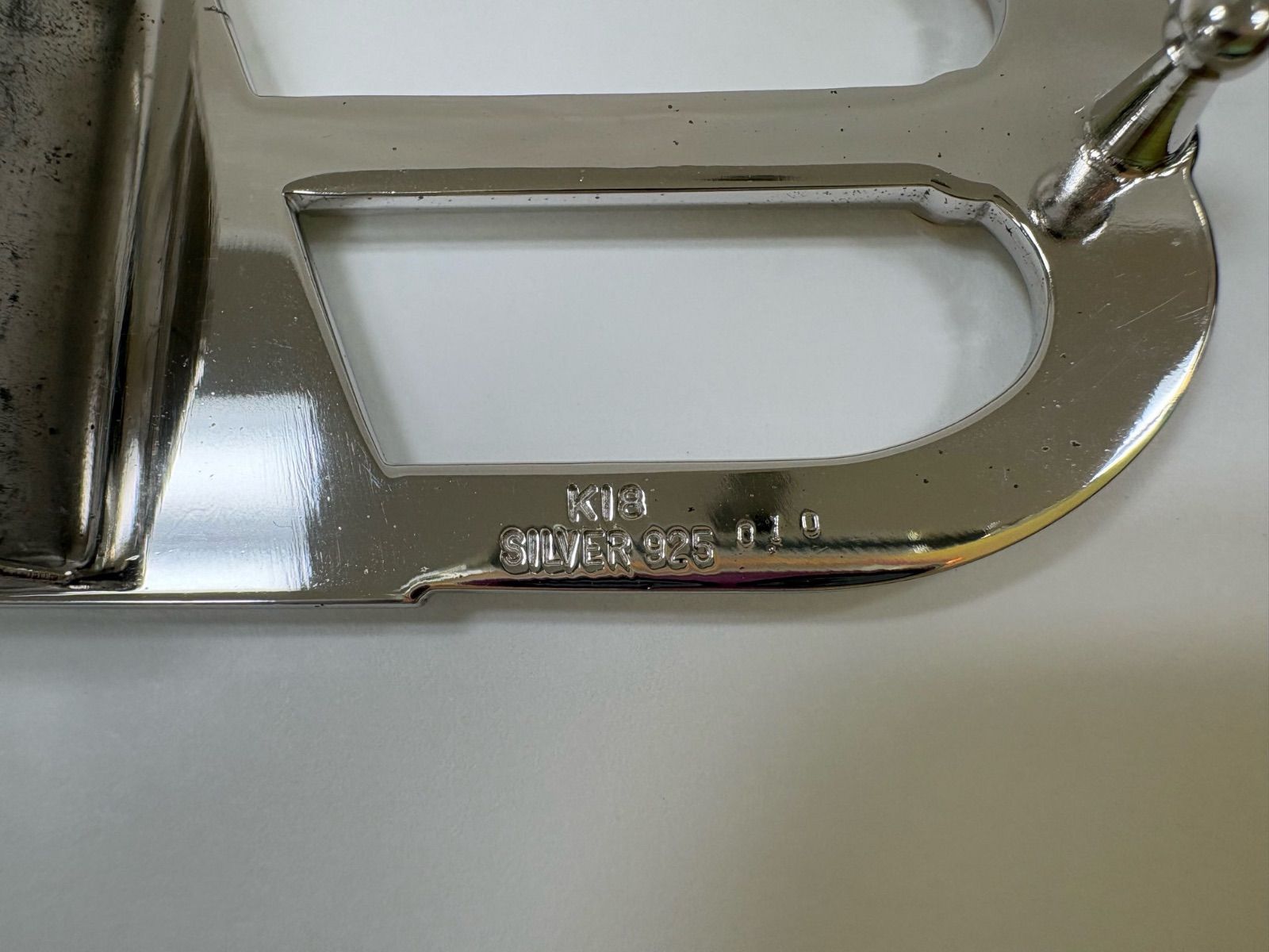  ノンブランドジュエリー ダイヤモンドバックル SV 925 シルバー925 K 18 バックル その他 小物