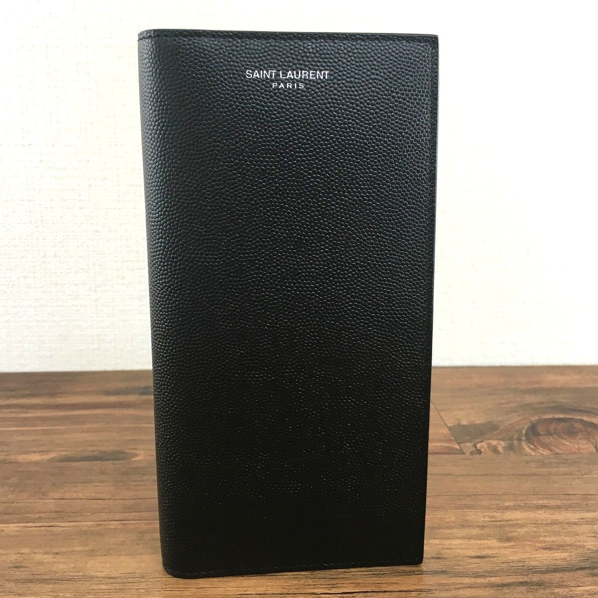 371 み ♥品 Saint Laurent 長財布 396308 ブラック 縦型 き プレゼントにも