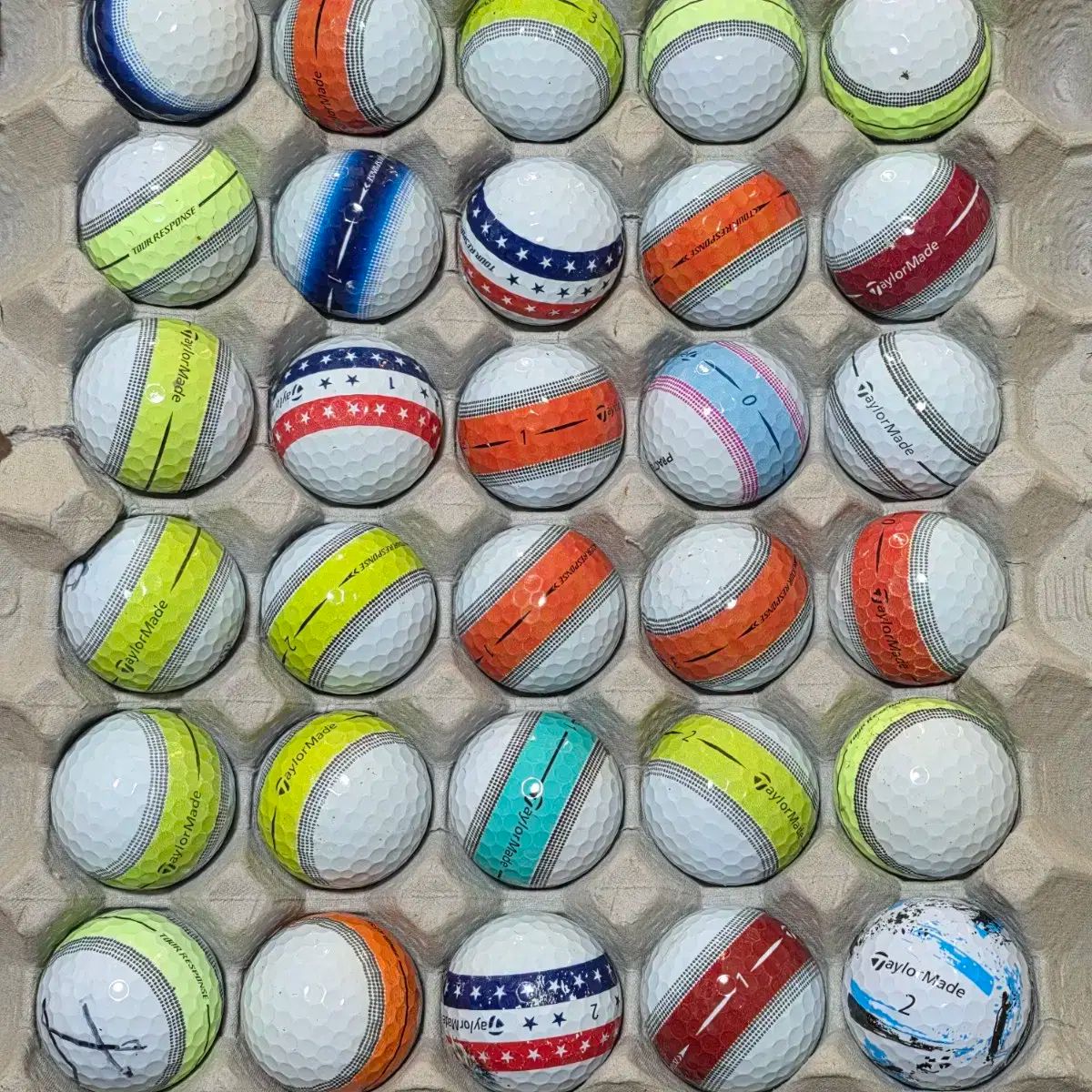 テーラーメイド ロストボール ゴルフボール ツアーレスポンス ストライプ