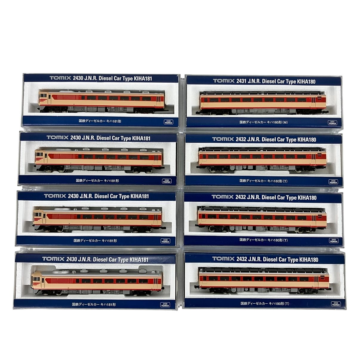 TOMIX 2430 2431 2432 キハ181 キハ180 M キハ180 T 8両セット 鉄道模型 Y10570910