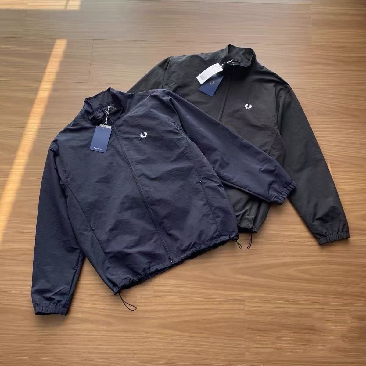 新品 BEAMS 別注 x FRED PERRY Shell Jacket Navy ブルゾン ネイビー