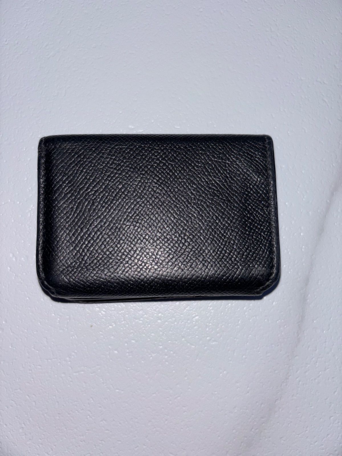 3つ折り財布 レザー BB金具 メタルロゴ ミニウォレット